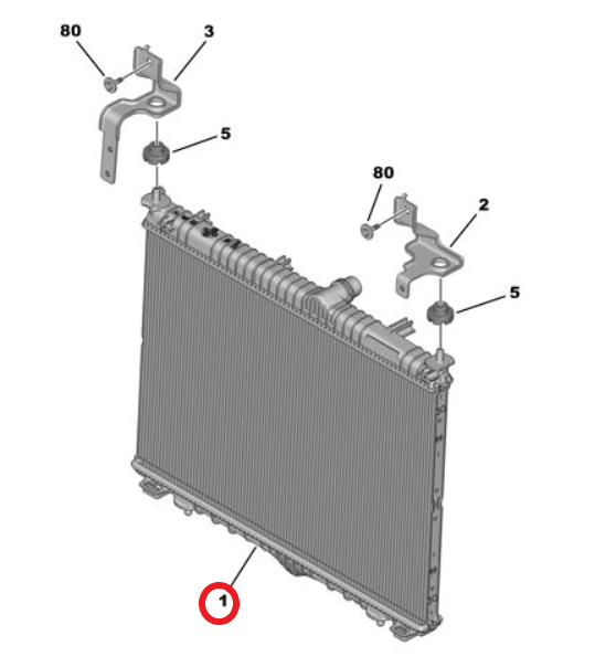Citroen e-C3 (2024-2026) Su Radyatörü (Orijinal)