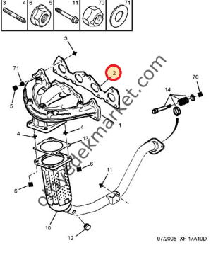 Peugeot 106 Gti Egzoz Manifold Contası (Orijinal)