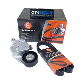 Peugeot 207 (2006-2012) 1.6 Hdi Alternatör Gergi Rulmanı Ve V Kayış Kiti (Orijnal Eurorepar)