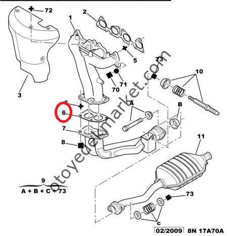 PEUGEOT 106 GTI EGZOS MANİFOLD ALT CONTA