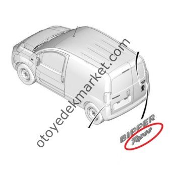Peugeot Bipper (2008-2017) Bagaj Yazısı ''Tepee'' (İthal)