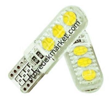 Ampul Park Ledi 12V Yellow T10 - SMD 5050