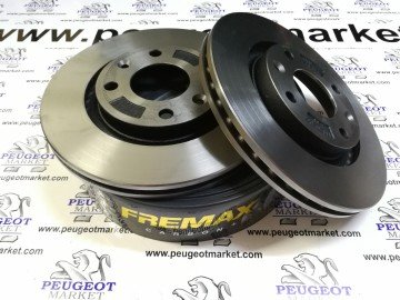 PEUGEOT 207 (2006-2012) 1,4 KARBONLU ÖN FREN DİSK TAKIMI (FREMAX)