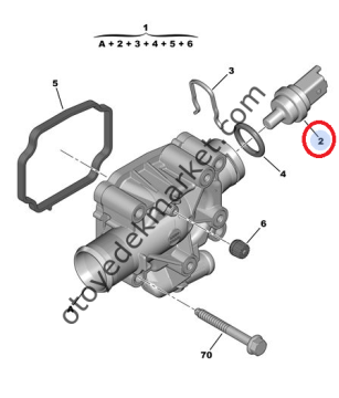 Citroen C3 (2003-2010) 1.4 16V ve 1.6 16v Benzinli Hararet Müşürü (Facet)