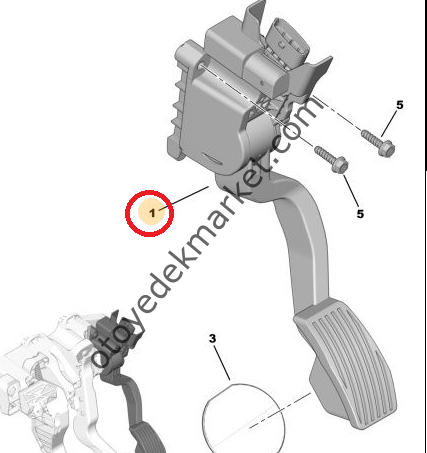 NEMO GAZ PEDALI KOMPLE (ORJİNAL)