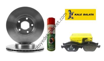 Ford Connect (2002-2013) Ön Fren Disk Havalı 278 Mm Ön Fren Balata 1.8 Tdci (Kale)