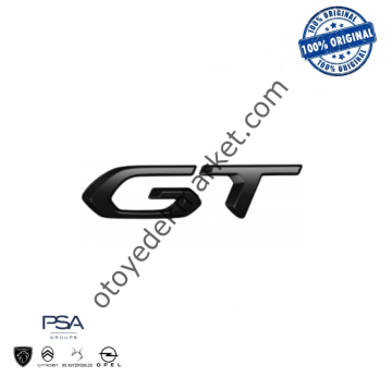 Peugeot 5008 (2021-2023) Bagaj Kapağı ''GT'' Yazısı, Siyah (Orijinal)