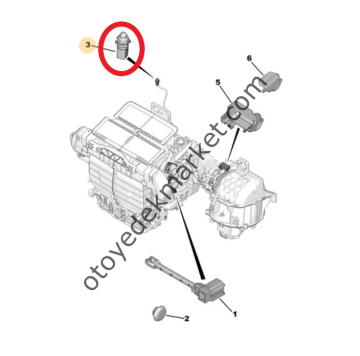 Opel Combo (2019-2023) Torpido Güneş Işığı / Aydınlık Sensörü (Orijinal)