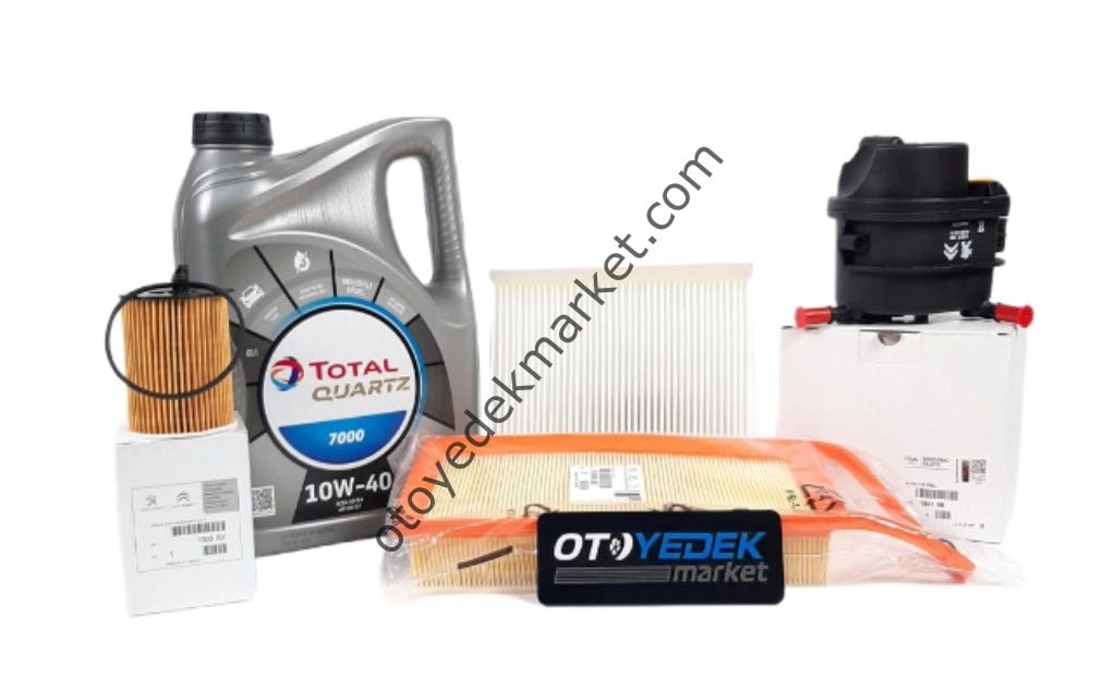 Citroen Nemo 1.4 Hdi Bakım Seti + 10w40 Motor Yağ (Orijinal)