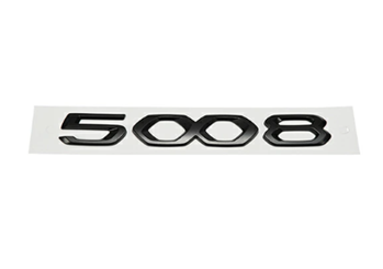 Peugeot 5008 (2021-2024) Motor Kaputu ''5008'' Yazısı, Siyah (Orijinal)