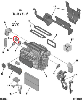 Peugeot 3008 (2024-2025) Klima Motorlu Yönlendirici (Redüktör) (Orijinal)