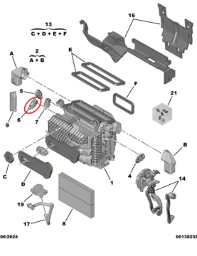 Peugeot 3008 (2024-2025) Klima Motorlu Yönlendirici (Redüktör) (Orijinal)