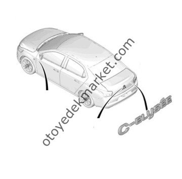 Citroen c-elysee (2012-2020) C-Elysee Yazısı (İthal)