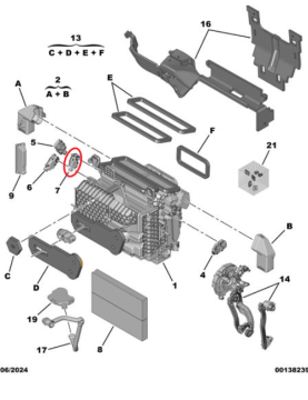 Peugeot 3008 (2024-2025) Klima Motorlu Yönlendirici (Redüktör) (Orijinal)