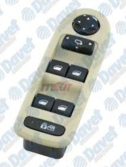 Citroen C5 (2011-2013) Sol Ön Cam Açma Kumanda Düğmesi Bej (İthal)