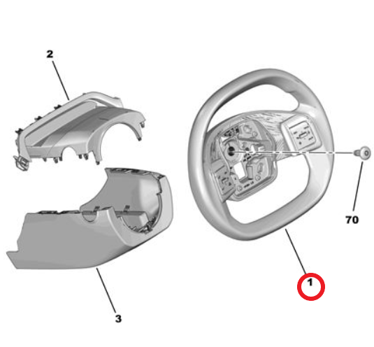 Citroen e-C3 (2024-2026) Direksiyon Simidi (Mistral) (Orijinal)