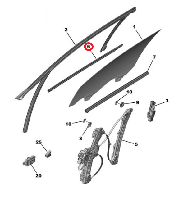 DS9 (2020-2025) Sol Ön Sıyırıcı Fitili (Orijinal)