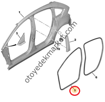 CİTROEN C4 2004-2011 ÖN KAPI FİTİLİ (ithal)