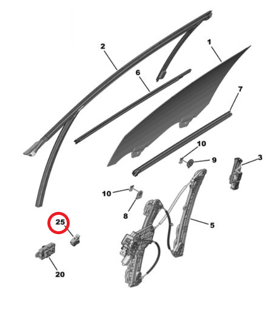 DS9 (2020-2025) Sol Ön Kumanda Düğmesi (Orijinal)