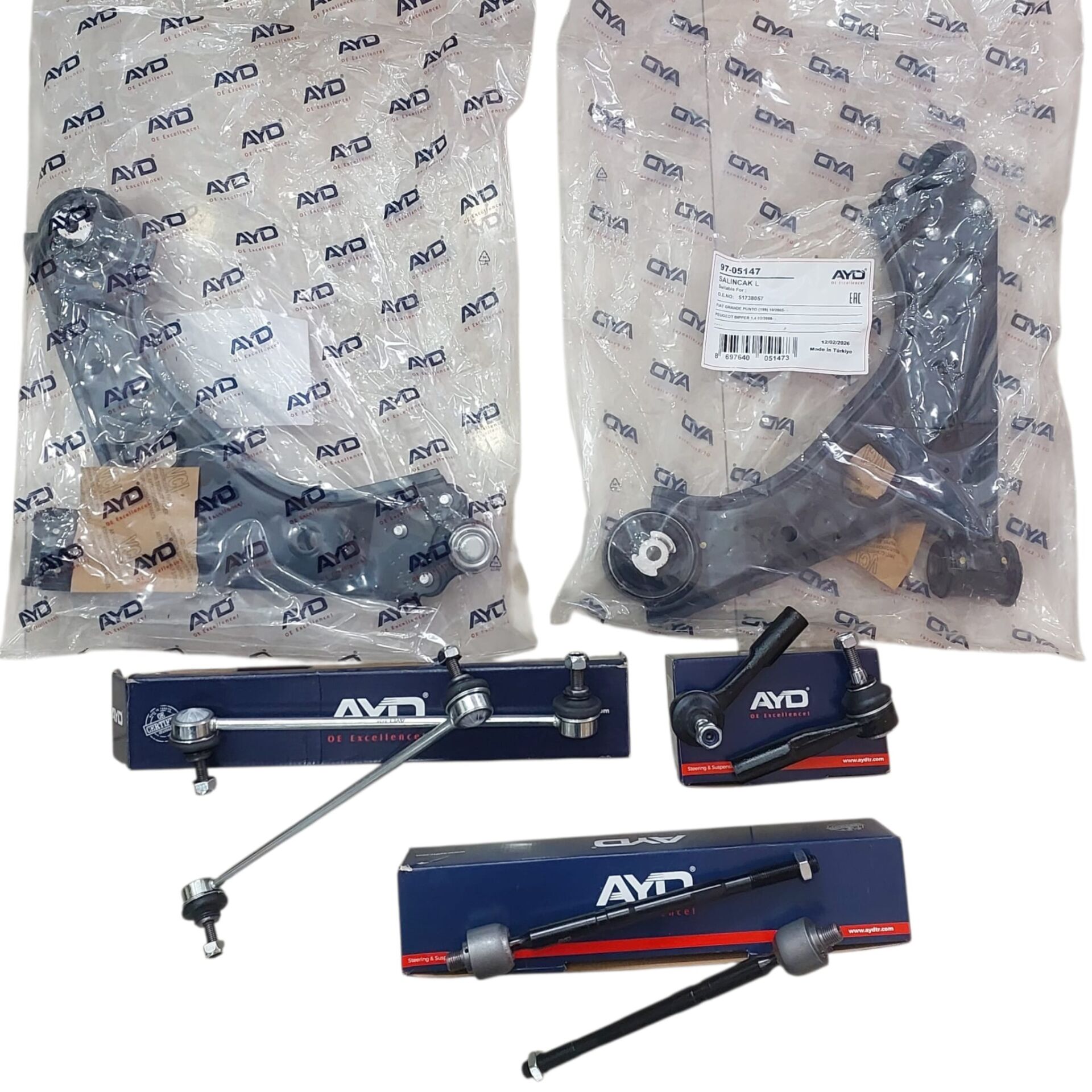 Citroen Nemo (2008-2017) Salıncaklı Ön Takım Seti (Ayd)