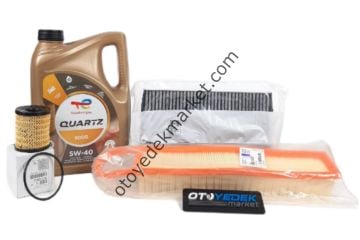CİTROEN C3 2015 SONRASI BENZİNLİ  FİLTRE SETİ +MOTOR YAĞI 5w40 (ORİJİNAL)