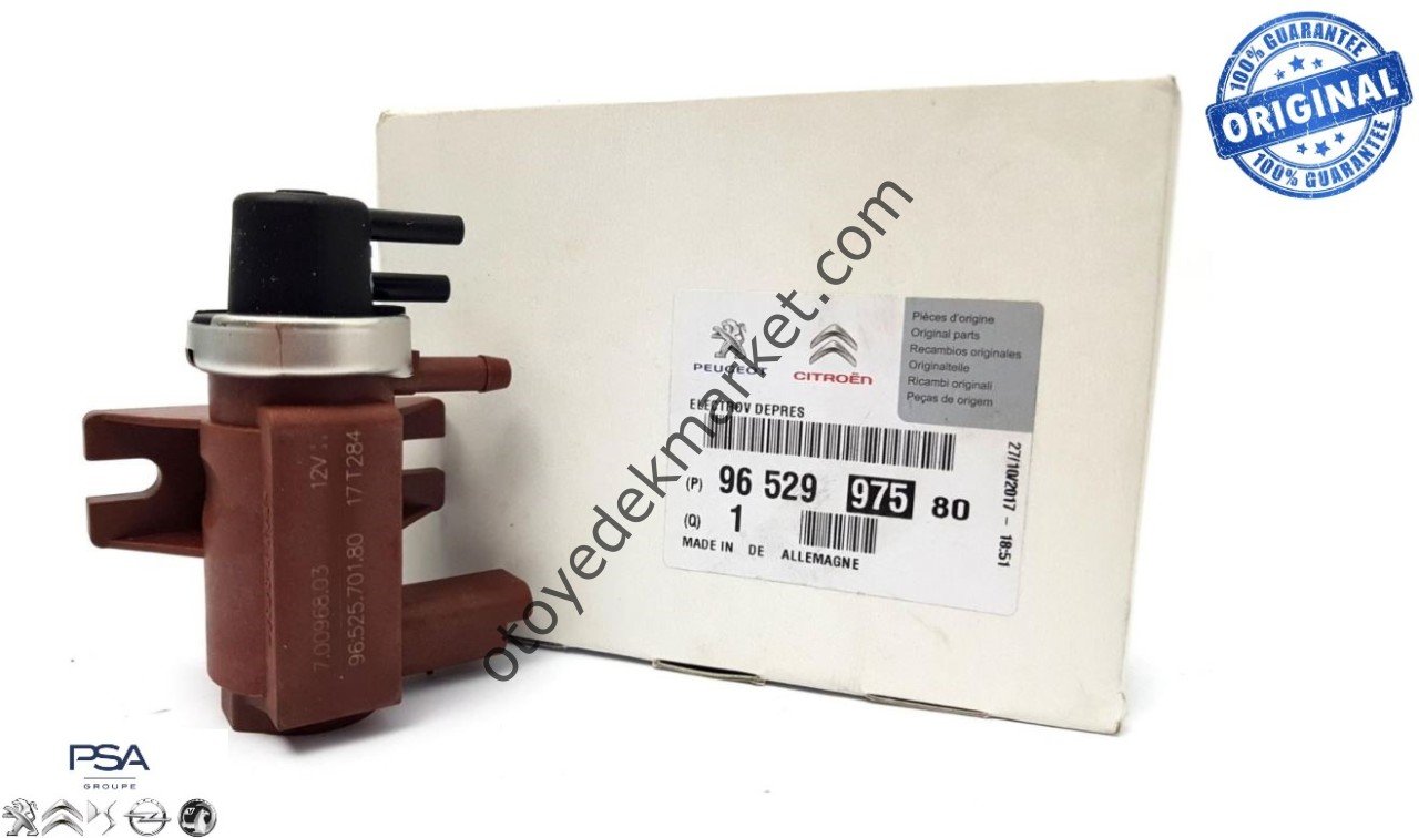 Peugeot Partner (2008-2011) 1.6 Hdi Turbo Vakum Basınç Ayarlayıcısı Elektrovana (Orjinal)