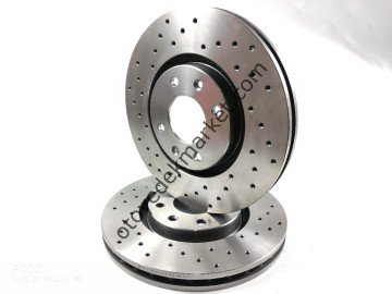Citroen DS3 (2010-2015) Ön Fren Disk Takımı / Soğutma Delikli Spor