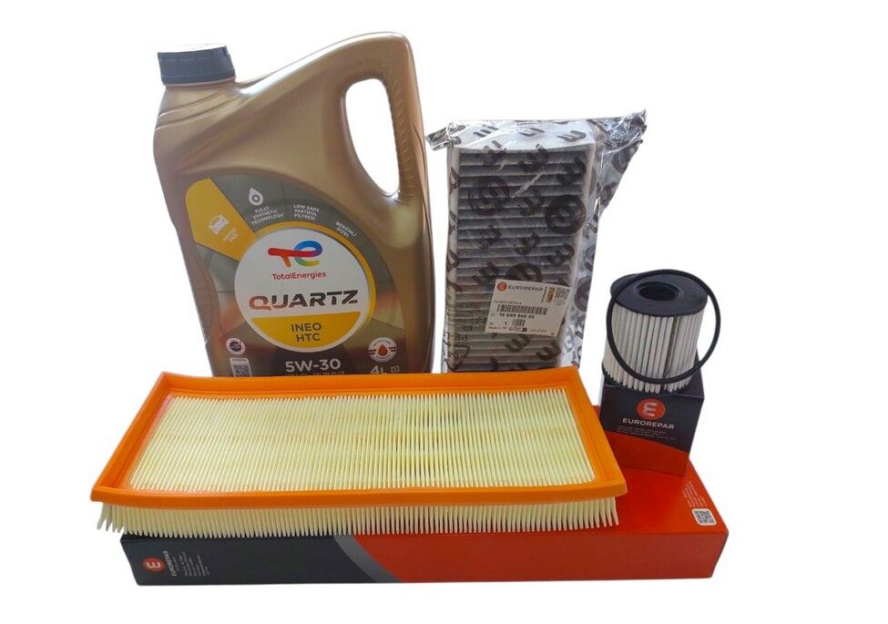 Peugeot 508 (2019-2025) 1.6 PureTech Benzinli Filtre Bakım Seti  5w30 HTC(Orijinal Eurorepar)