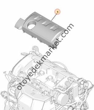 Peugeot 308 (2008-2013) 1.6 VTI Motor Üst Kapağı (Orijinal)