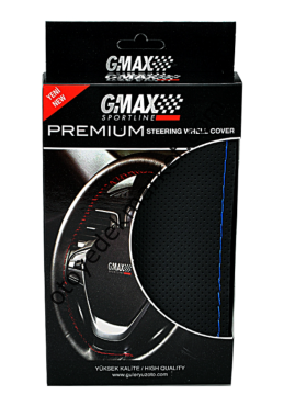 Direksiyon Kılıfı Dikmeli Deri Noktalı Mavi İpli (gmax))