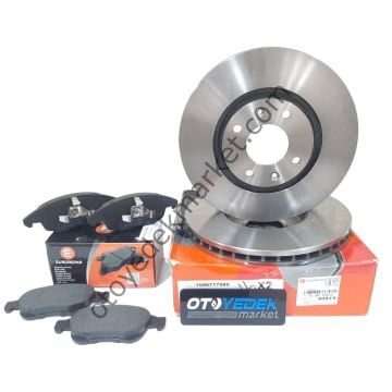 Citroen C4 (2002-2015) Ön Fren Balata Ve Disk Takımı (Orijinal Eurorepar)