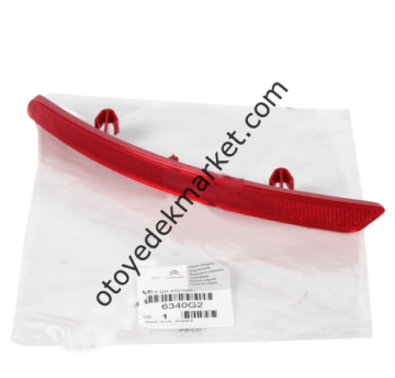 Citroen C3 (2014-2016 Arka Tampon Sol Reflektör (Kedi Gözü) (Orijinal)