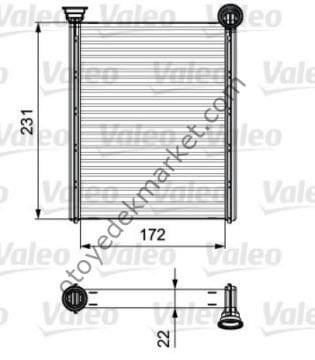 Citroen C4-Ds4 (2011-2018) Kalorifer Radyatörü (Valeo)