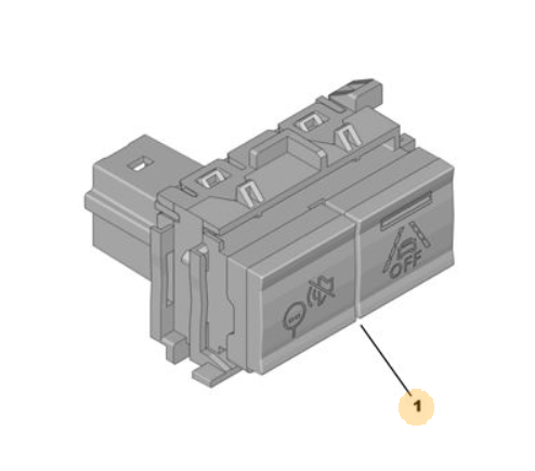 Citroen e-C3 (2024-2026) Esp On/Off Düğmesi (Orijinal)