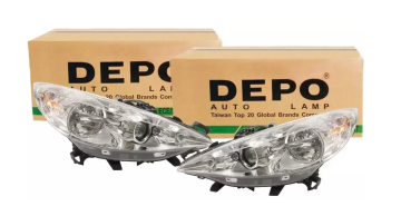 Peugeot 207 (2006-2012) Mercekli Far Takımı Sağ Ve Sol Takımdır (Depo)