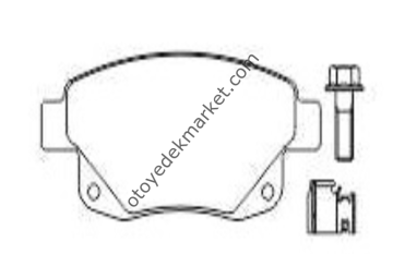 FORD TRANSİT (2006-2014) ARKA BALATA TEK FİŞLİ+AKSSIZ (BEŞER)