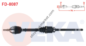 FORD KUGA (2008-2012) 2.0 TDCİ ÖN AKS KOMPLE 6 VİTES MANUEL (VEKA)