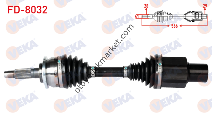 Ford Ranger (2012-2013) Ön Aks Sağ Komple (Veka)