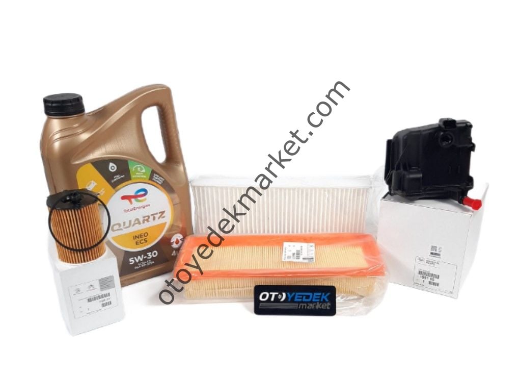 Peugeot 3008 (2009-2011) Filtre Seti + 5w30 Motor Yağı (Orijinal)