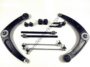 PEUGEOT 207 (2006-2012) SALINCAKLI ÖN TAKIM SETİ 2ad Salıncak 2ad z rot 2ad rotil 2ad rotbaşı 2ad rot mili 2ad viraj lastiği (AYD)