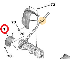 PEUGEOT 308 (2015-2018) 1,6 HDI MANİFOLD ISI KALKANI