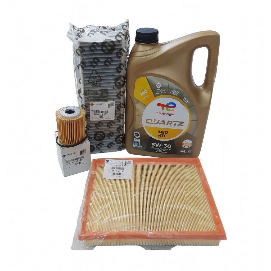 Peugeot 5008 (2019-2023) 1.5 BlueHdi Filtre Bakım Seti Mazot Filtresiz (Orijinal) Ve 5w30 HTC Yağ