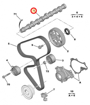 PEUGEOT 206 1,4 HDİ EKSANTRİK MİLİ DÖKÜM (İTHAL)