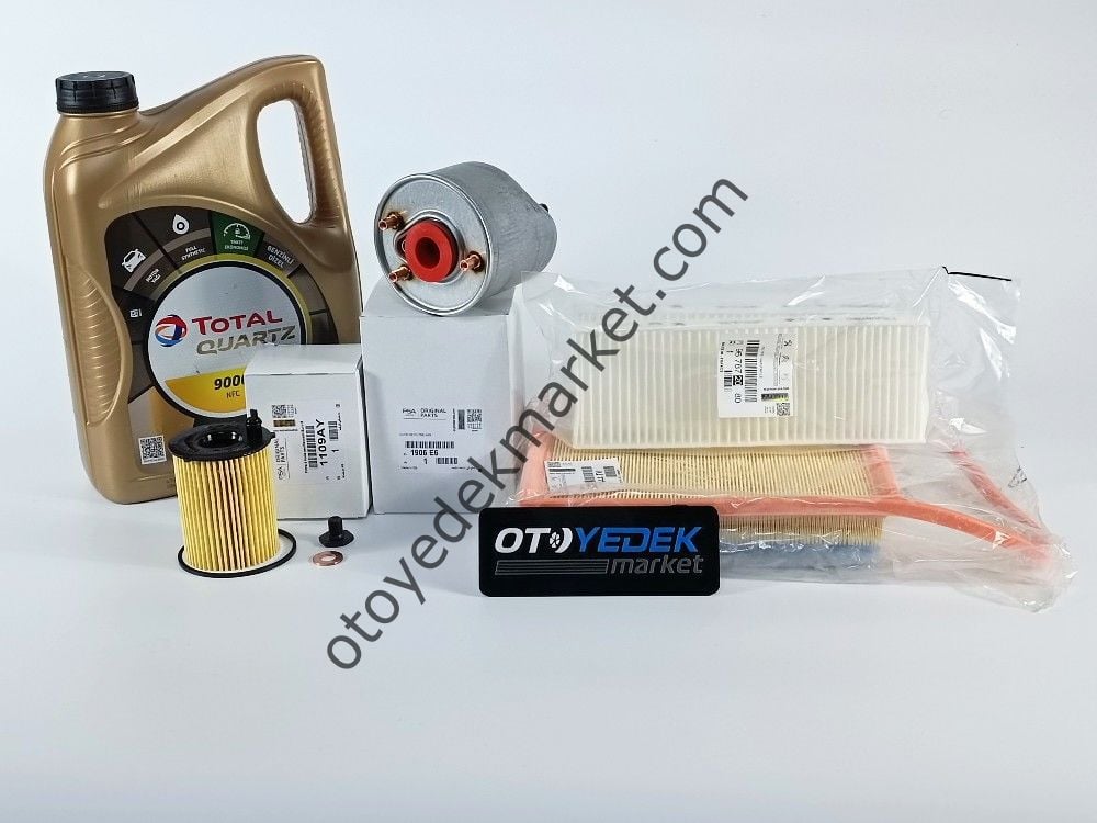 Peugeot 301 (2012-2017) 1.6 Hdi Filtre Bakım Seti + Yağ (Orijinal)
