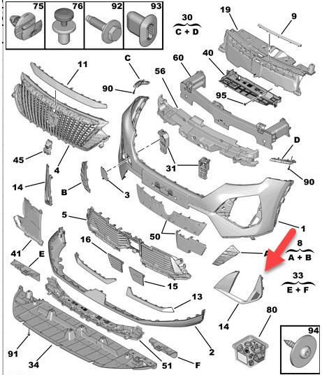 Peugeot 2008 (2023-2025) Sol Gündüz Led Çerçevesi (Orijinal)