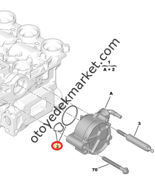 Peugeot 307 (2002-2008) 1.6 Hdi Vakum Pompası Conta Takımı (Orijinal)