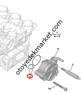 Peugeot 308 (2008-2013) 1.6 Hdi Vakum Pompası Conta Takımı (Orijinal)