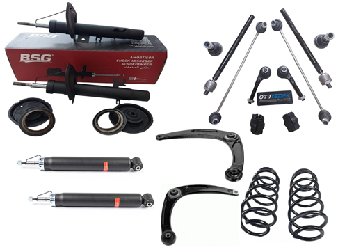 Citroen C4 (2010-2017) Full Amortisörlü ve Yaylı Komple Ön Takım Seti (İthal)