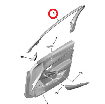 DS9 (2020-2025) Sol Ön Kapı Paneli Döşemesi (Orijinal)
