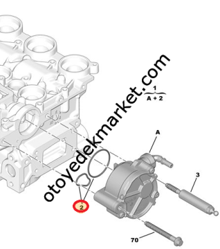 Peugeot Partner (2008-2018) 1.6 Hdi Vakum Pompası Conta Takımı (Orijinal)